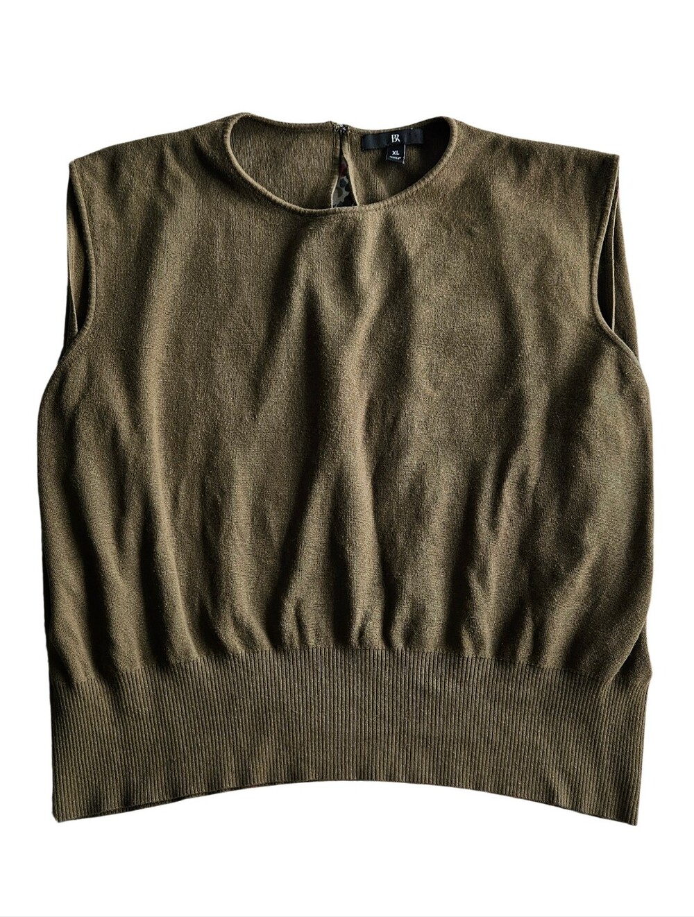 Banana Republic Women's XL Olive Green Muscle Tee Knit Top